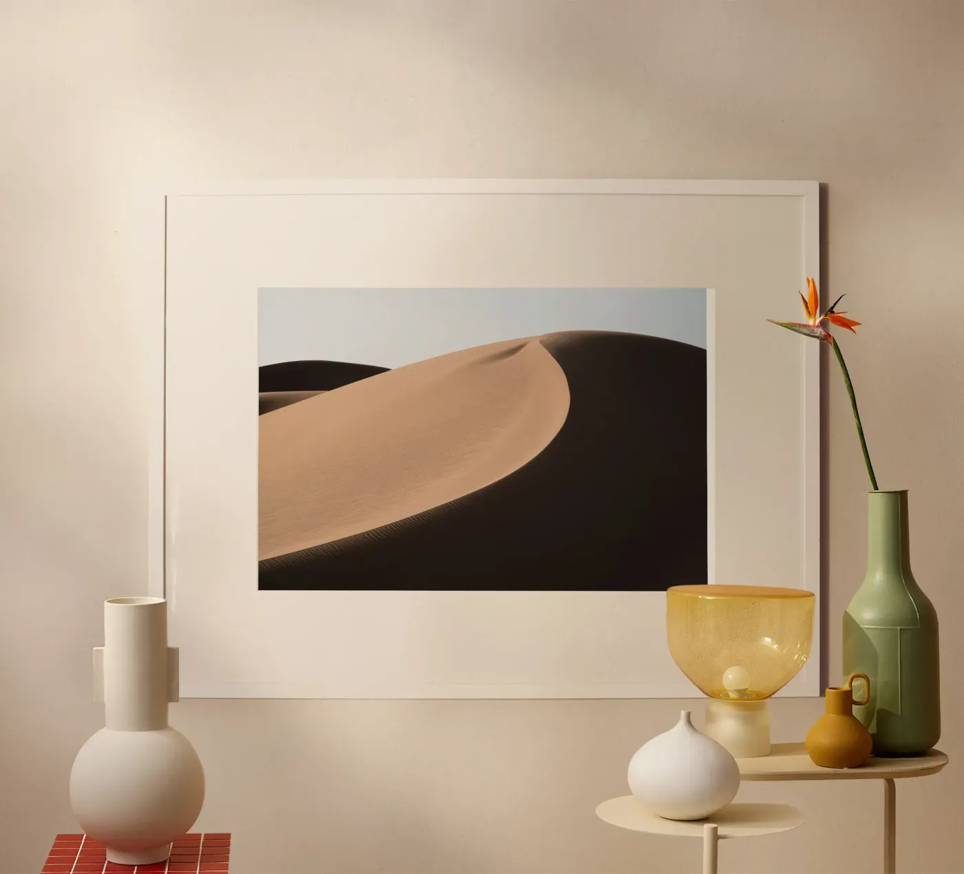 Shadow on a sand dune poster da photolovers