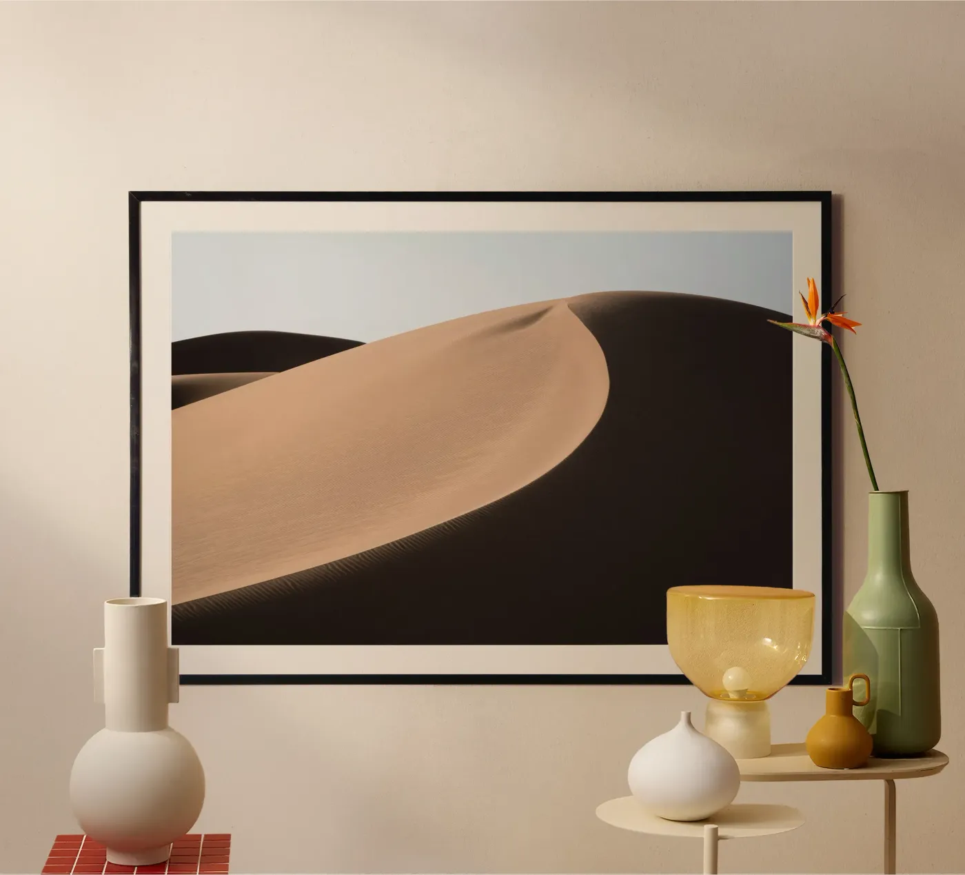 Shadow on a sand dune poster da photolovers