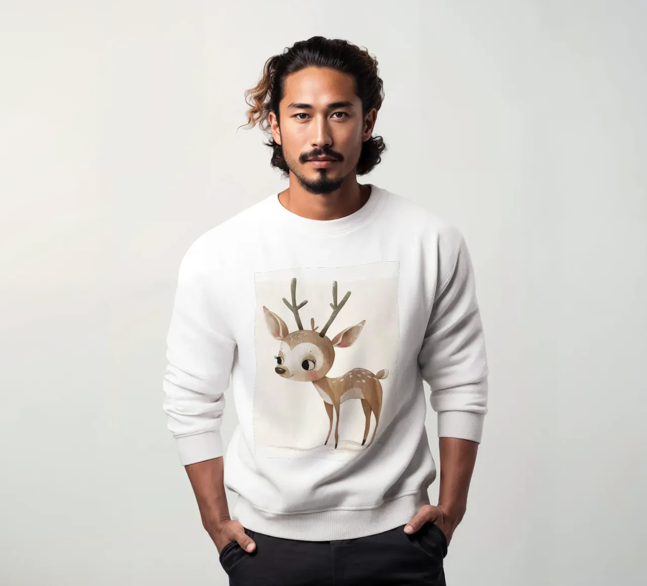 Fauve avec bois - Une créature des bois majestueuse sweat de DesignDoodle