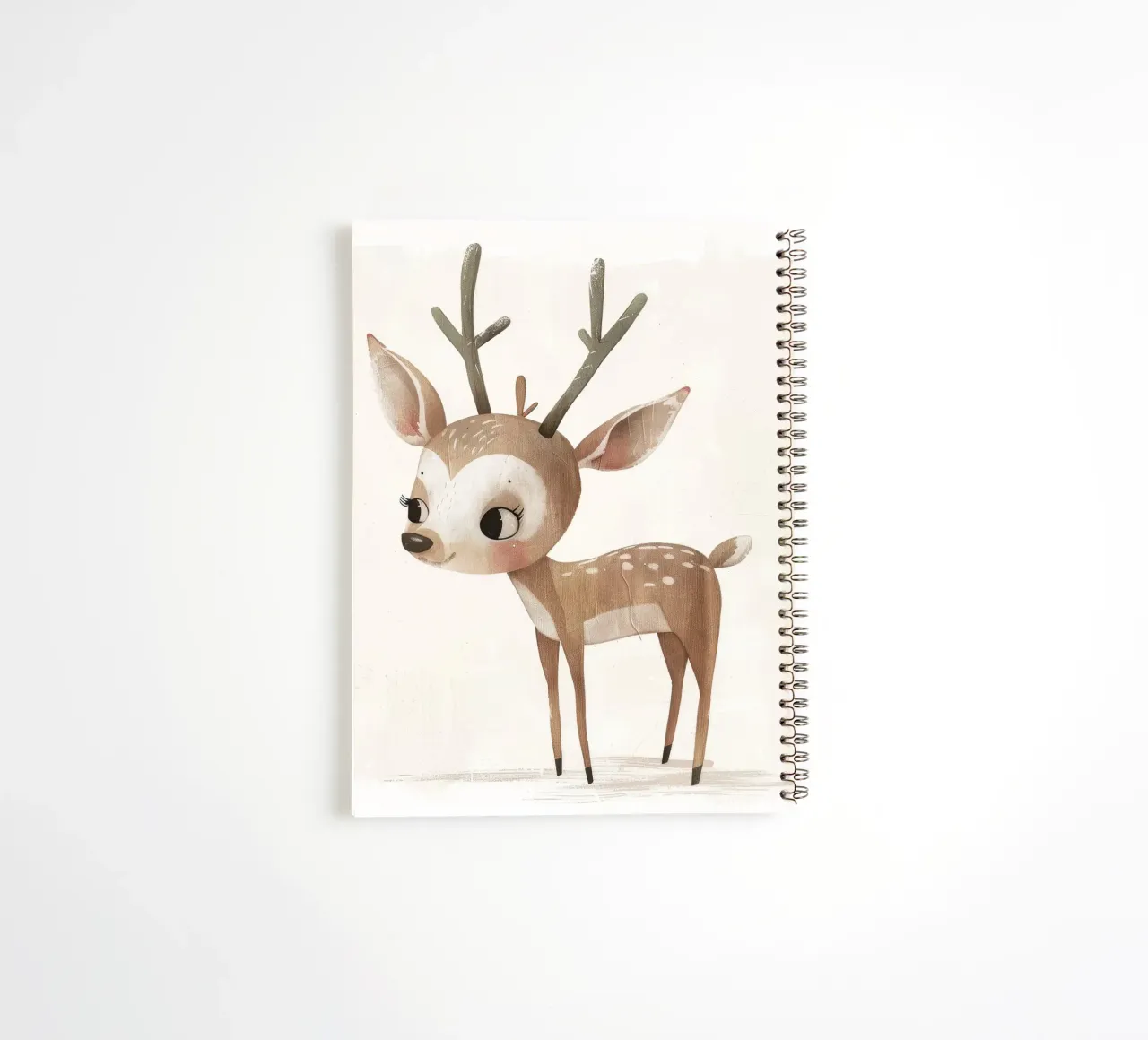 Rehkitz mit Geweih - ein majestätisches Waldtier Ringbuch von DesignDoodle