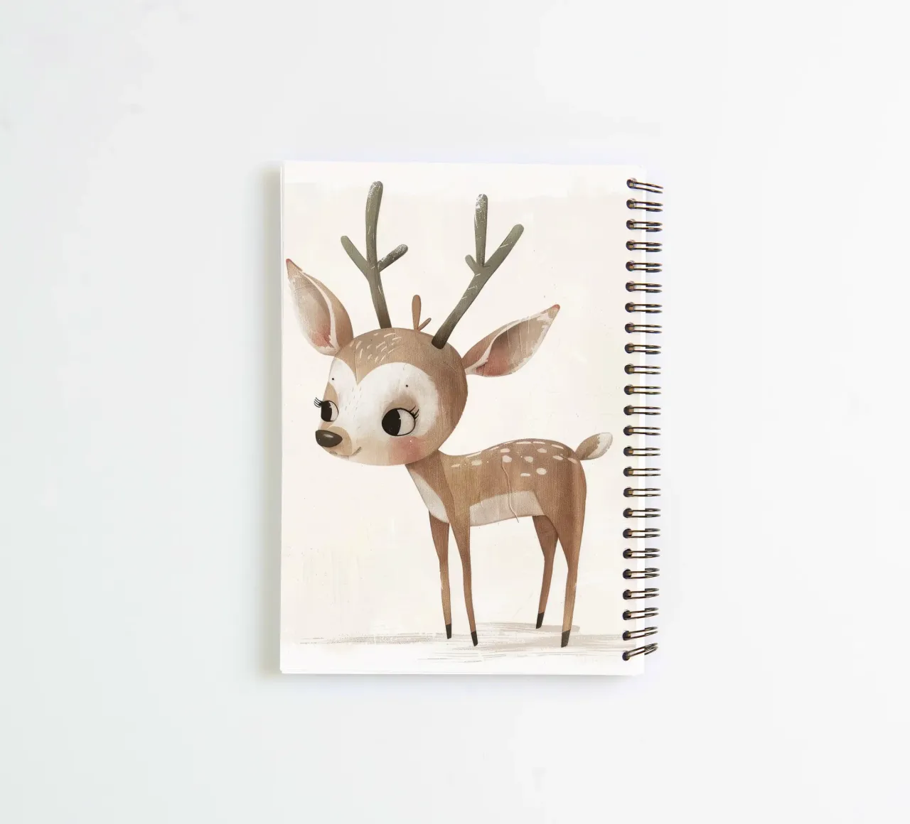 Rehkitz mit Geweih - ein majestätisches Waldtier Ringbuch von DesignDoodle
