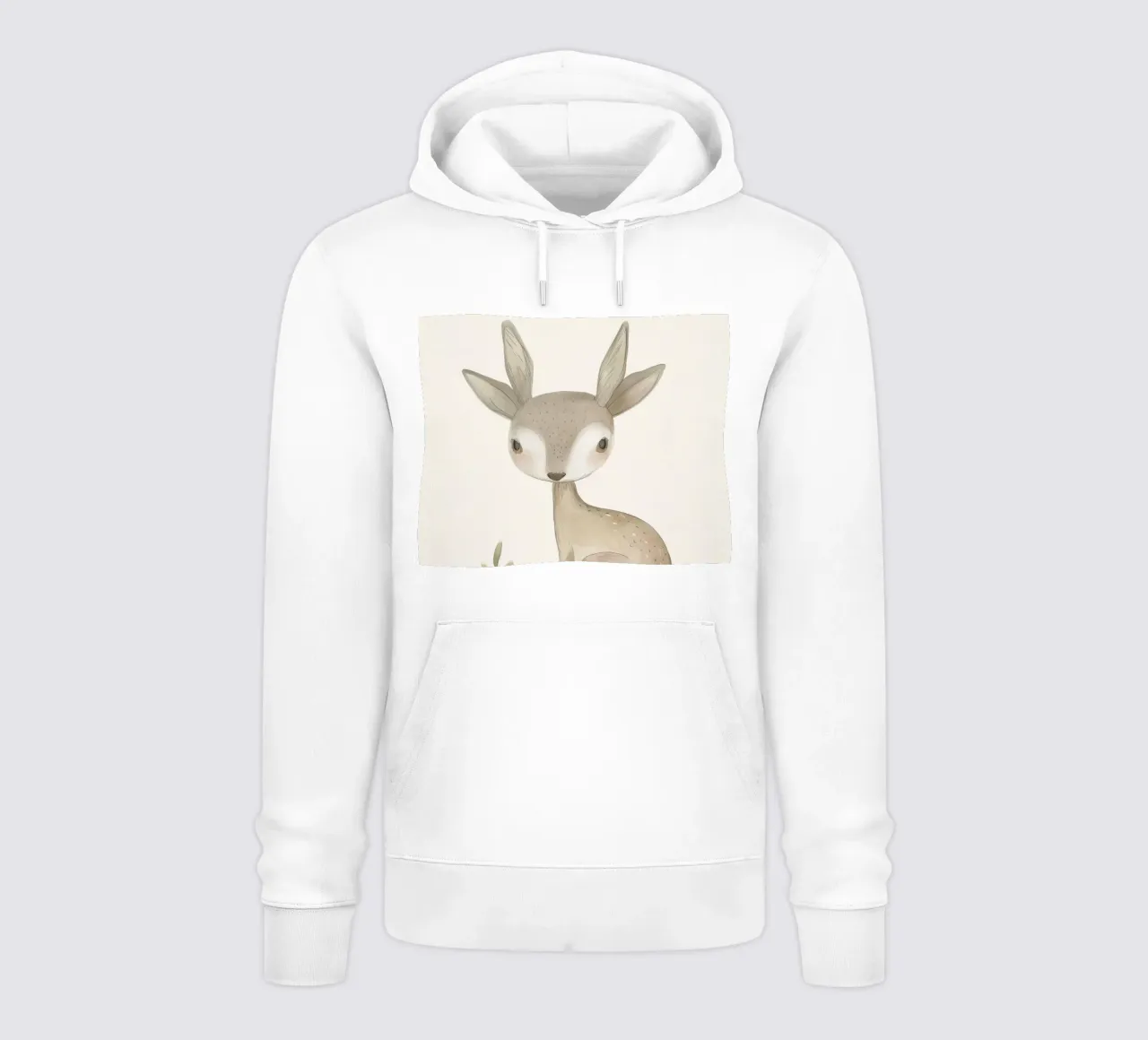 Cerbiatto con fogliame - Una scena di natura serena felpa con cappuccio da DesignDoodle