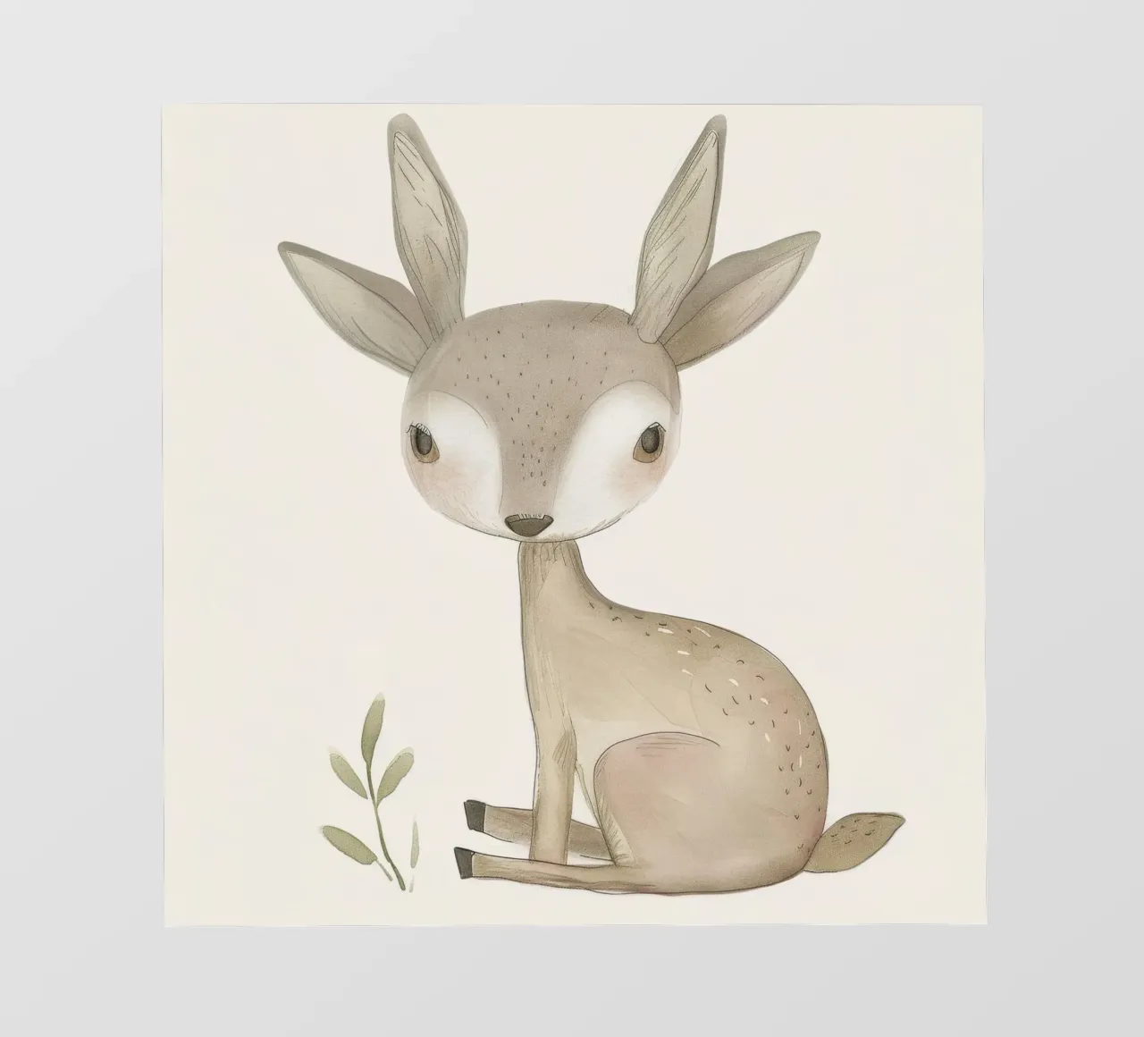 Cerbiatto con fogliame - Una scena di natura serena pellicola backlit da DesignDoodle