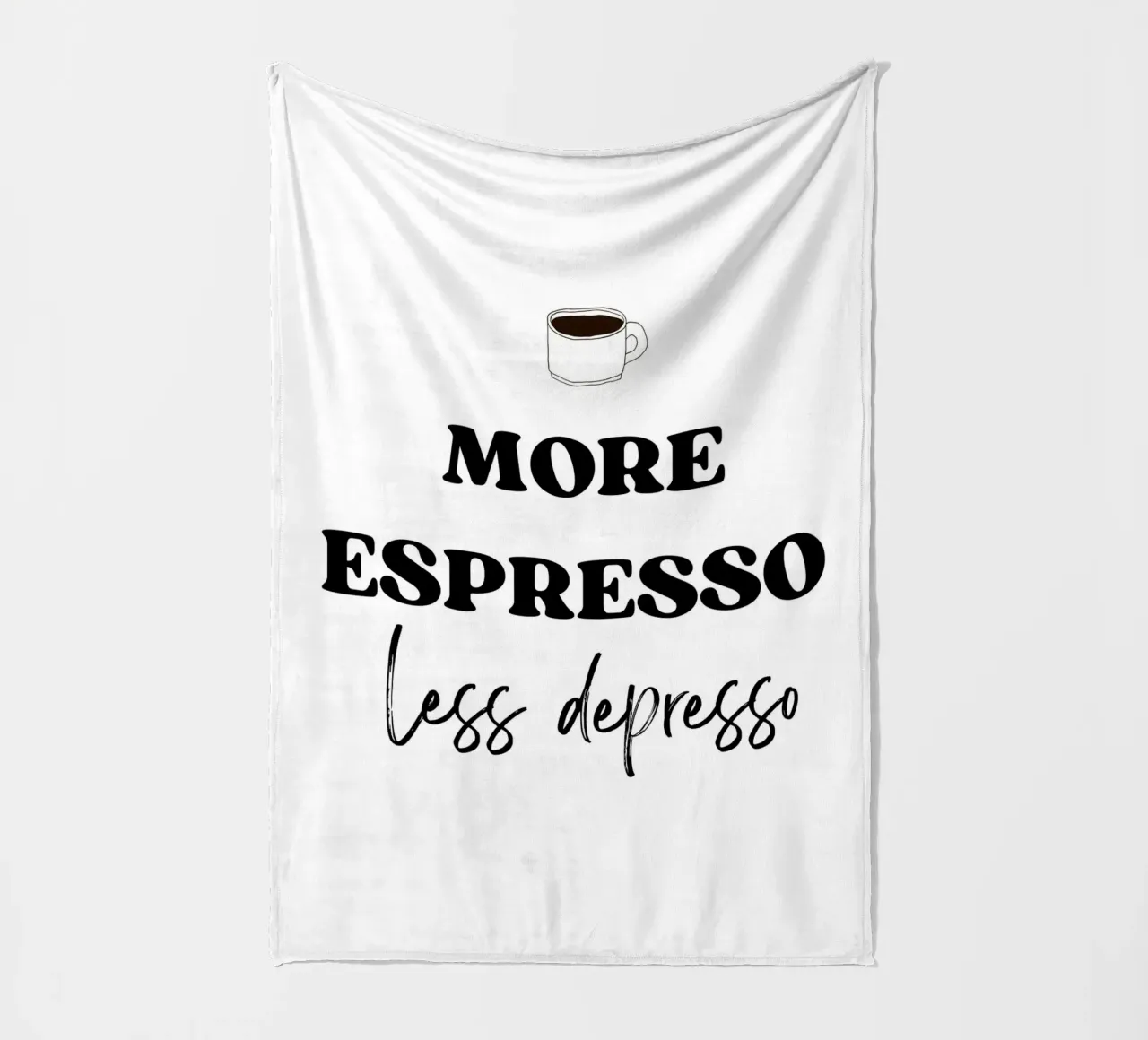 More Espresso Less Depresso coperta in pile da IamHomeStudio
