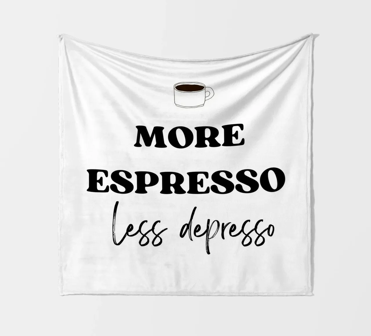 More Espresso Less Depresso coperta in pile da IamHomeStudio