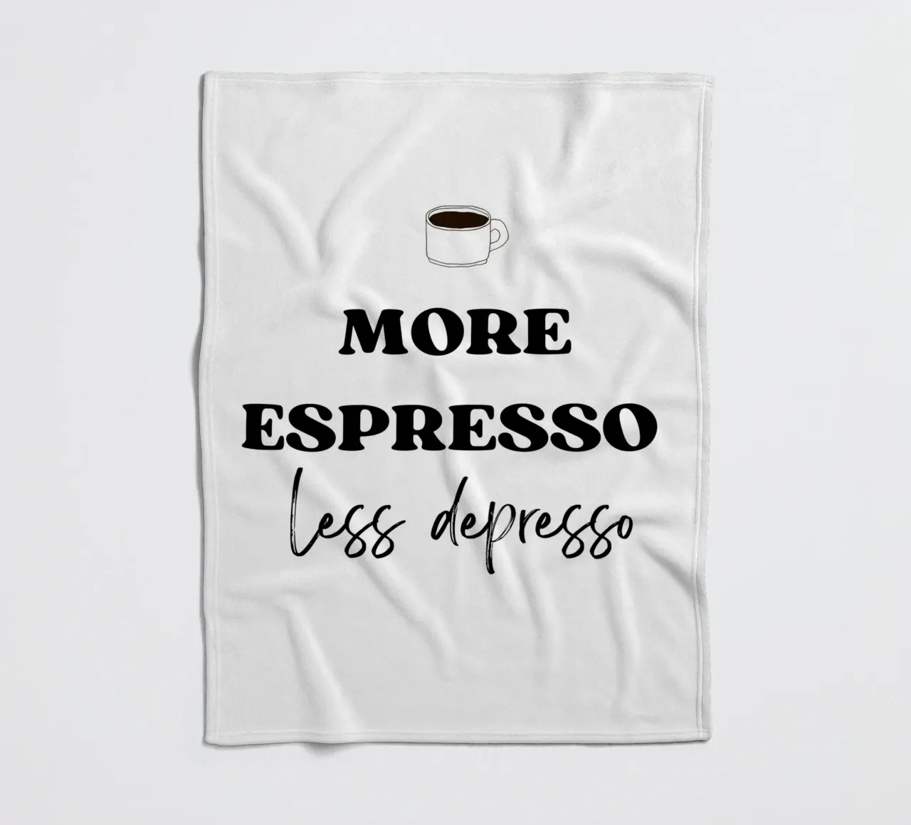 More Espresso Less Depresso coperta in pile da IamHomeStudio