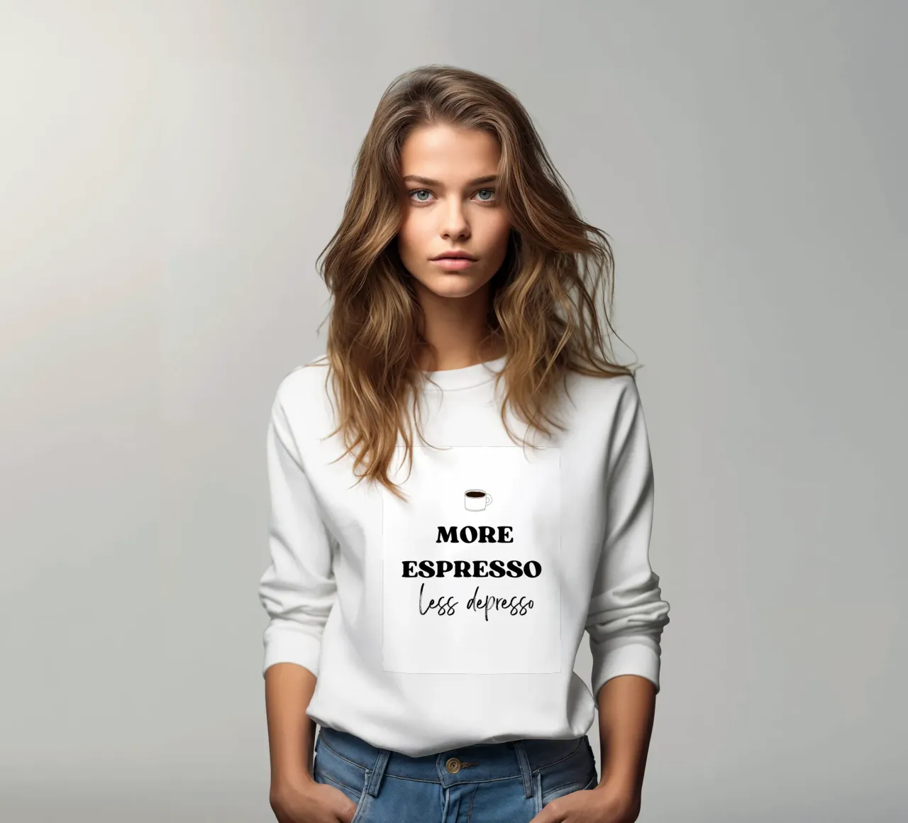 More Espresso Less Depresso felpa da IamHomeStudio