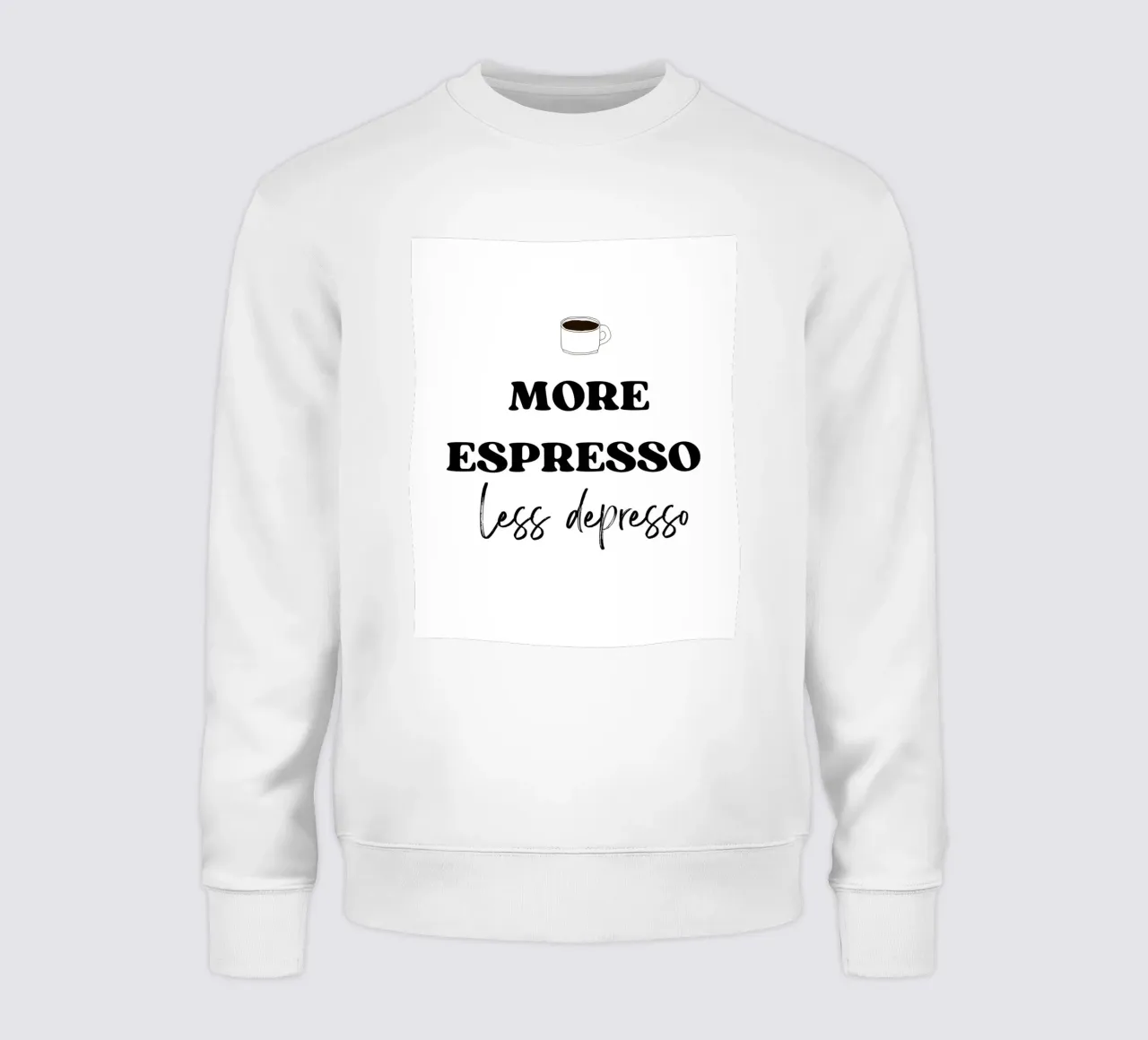 More Espresso Less Depresso felpa da IamHomeStudio