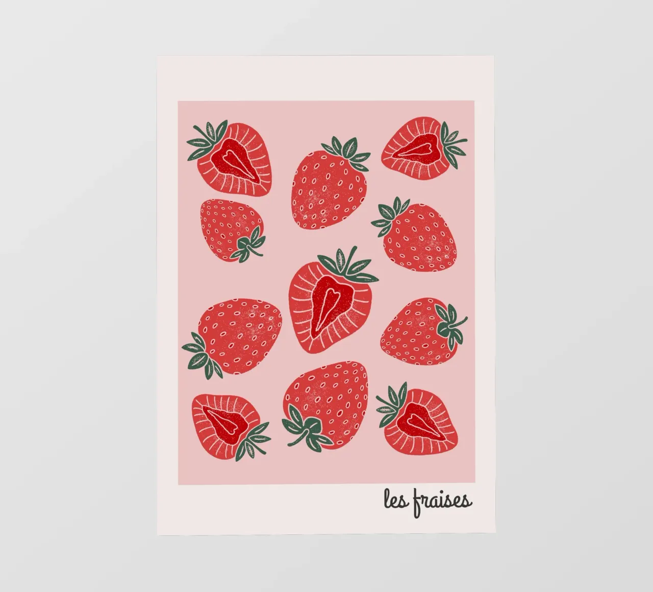 Fragola telo in pvc da IamHomeStudio