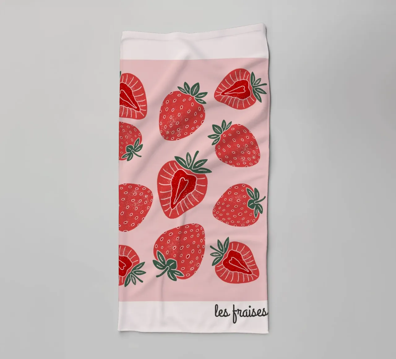 Fragola asciugamano da bagno da IamHomeStudio