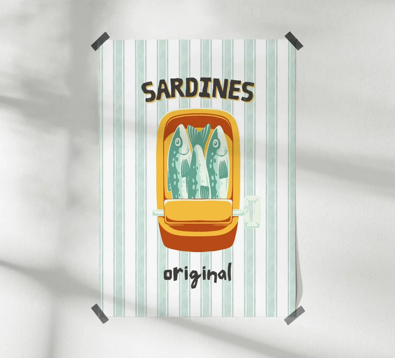 Sardines carta hahnemühle da IamHomeStudio