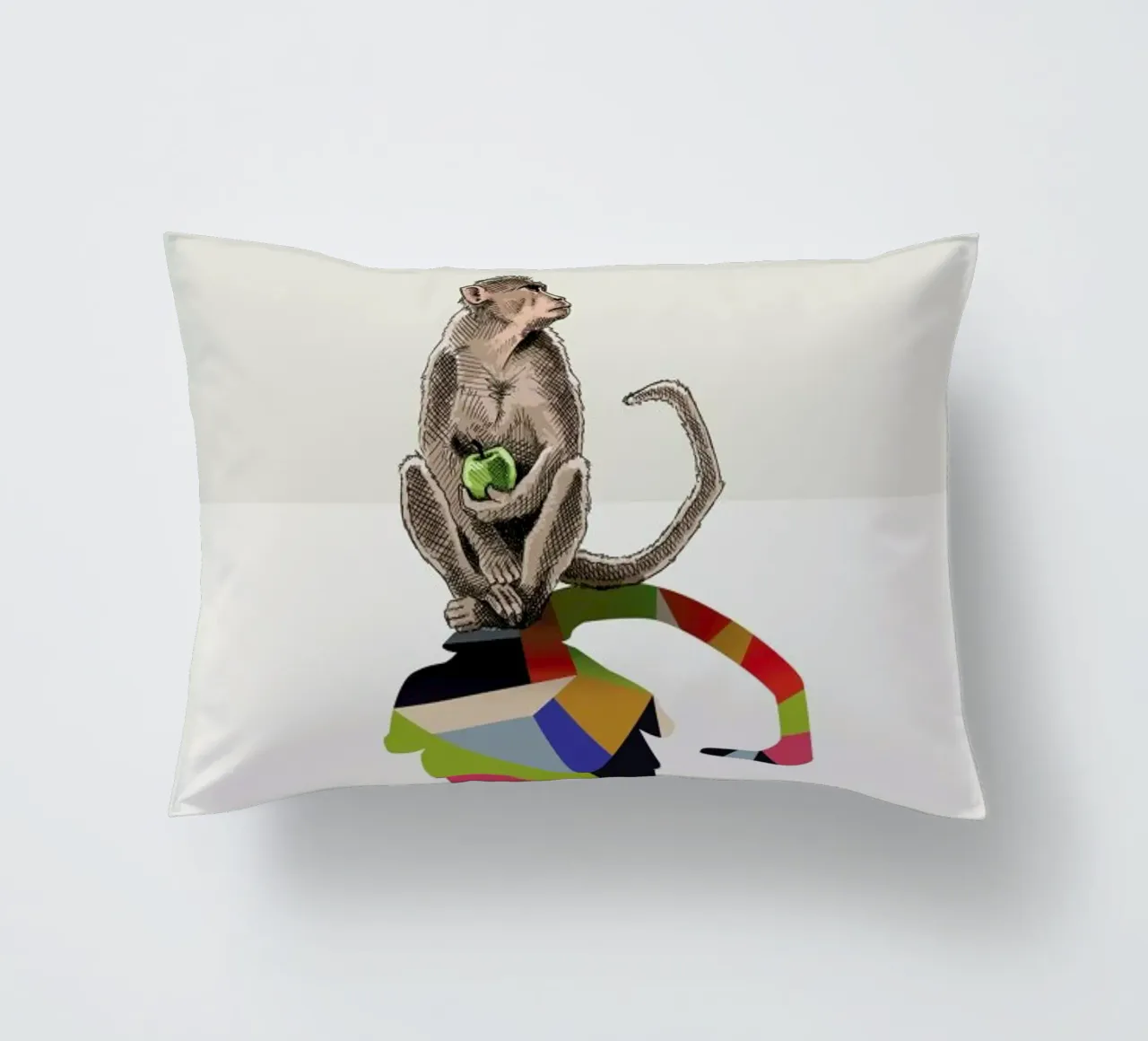 Walking Shadow - Monkey cuscino da Jason Ratliff