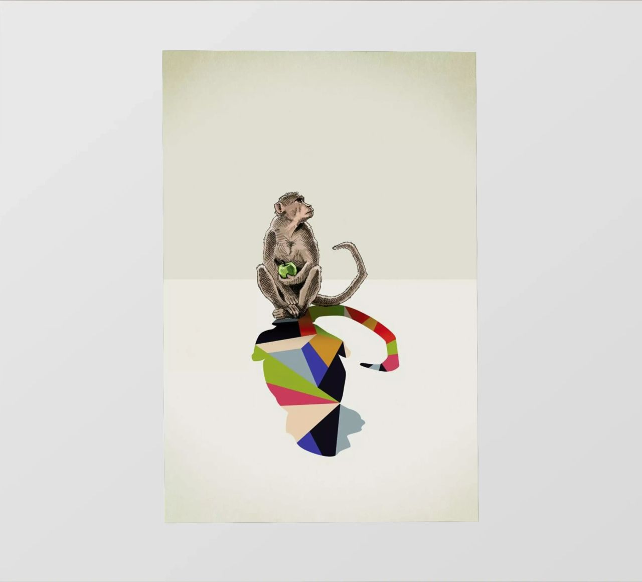 Walking Shadow - Monkey pellicola backlit da Jason Ratliff