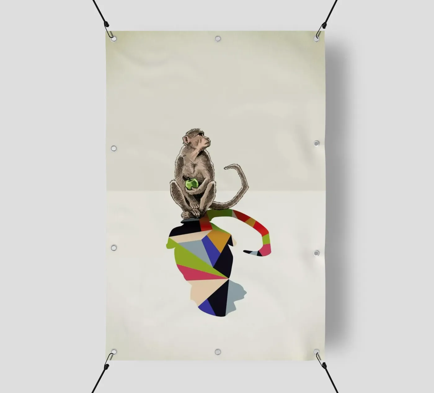 Walking Shadow - Monkey telo in pvc da Jason Ratliff