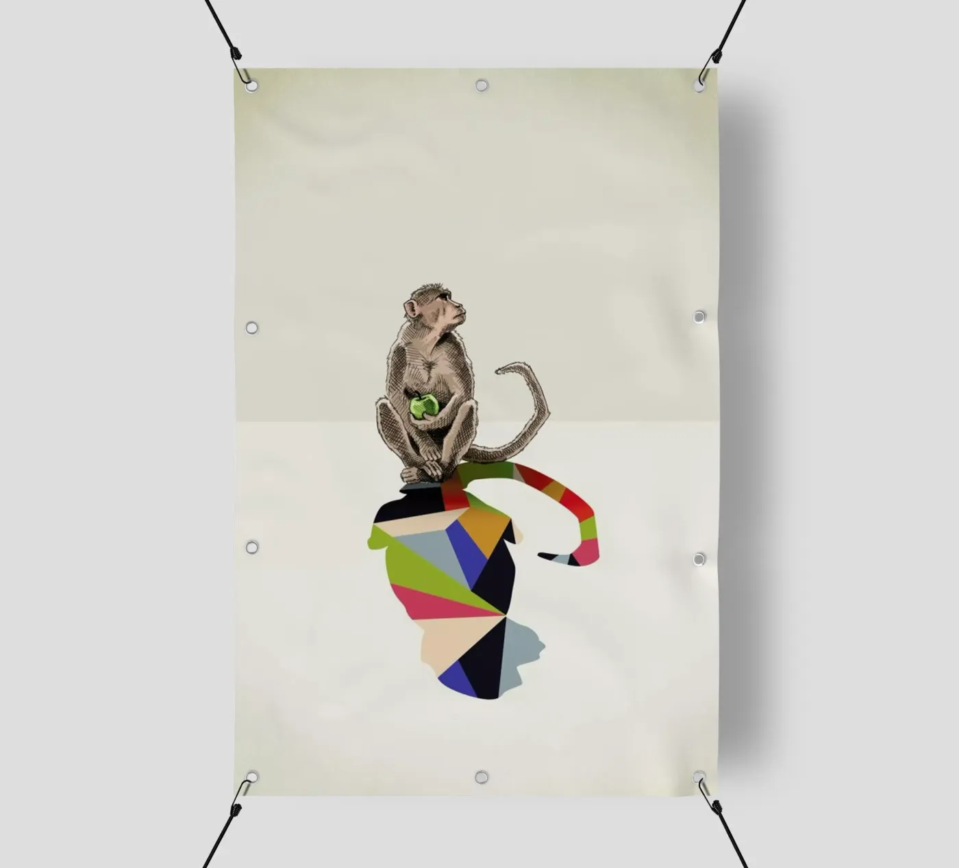 Walking Shadow - Monkey telo in pvc da Jason Ratliff