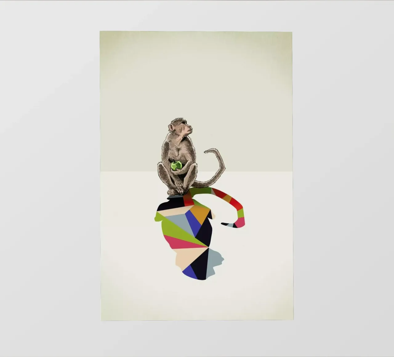 Walking Shadow - Monkey telo in pvc da Jason Ratliff