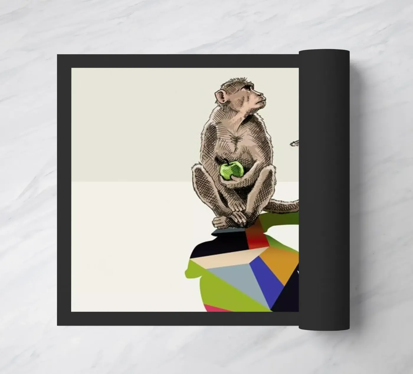 Walking Shadow - Monkey deurmat van Jason Ratliff