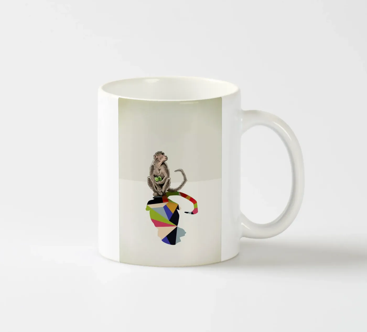 Walking Shadow - Monkey keramische mok van Jason Ratliff
