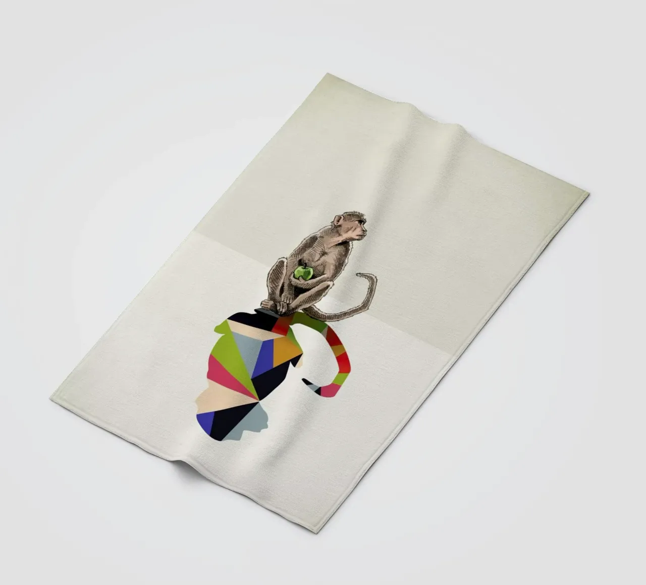 Walking Shadow - Monkey fleecedeken van Jason Ratliff