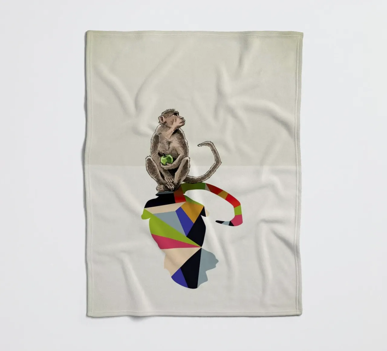 Walking Shadow - Monkey fleecedeken van Jason Ratliff