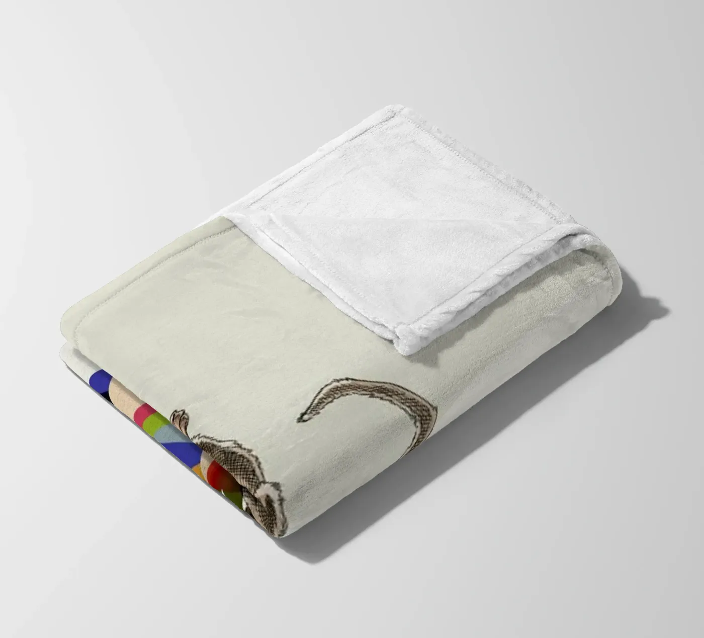 Walking Shadow - Monkey Fleecedecke von Jason Ratliff