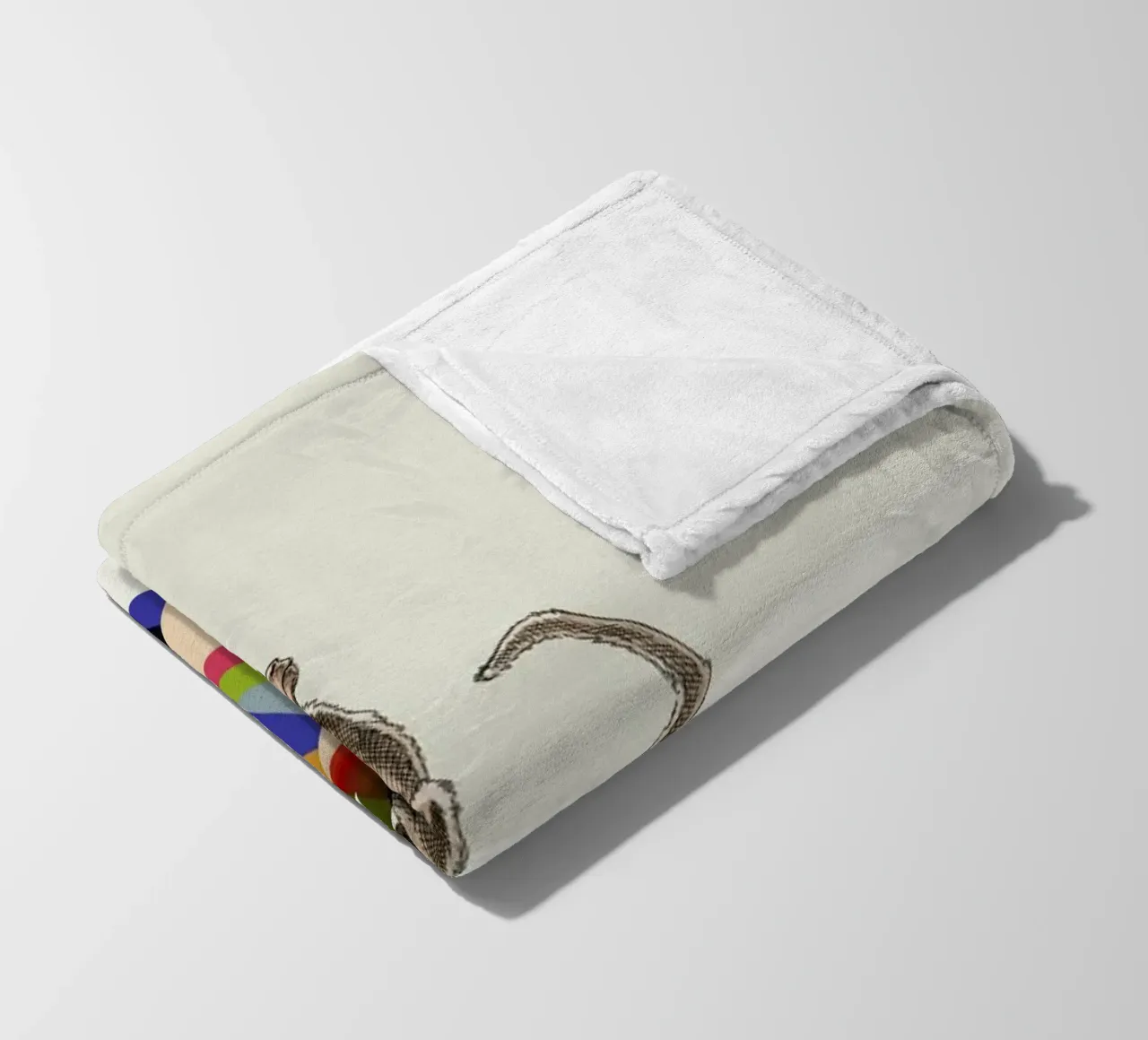 Walking Shadow - Monkey fleecedeken van Jason Ratliff