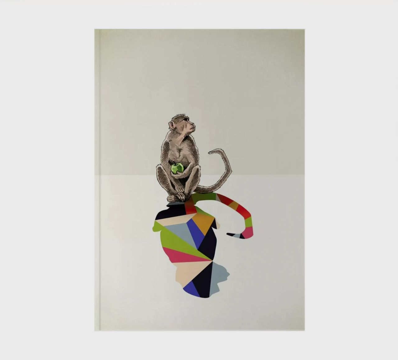 Walking Shadow - Monkey notebook by Jason Ratliff