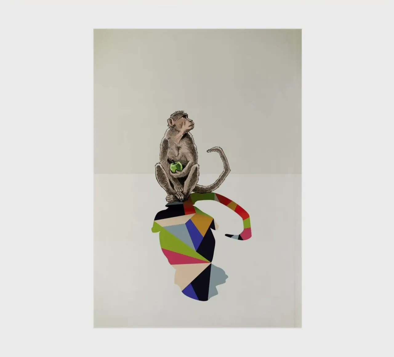 Walking Shadow - Monkey Notizbuch von Jason Ratliff