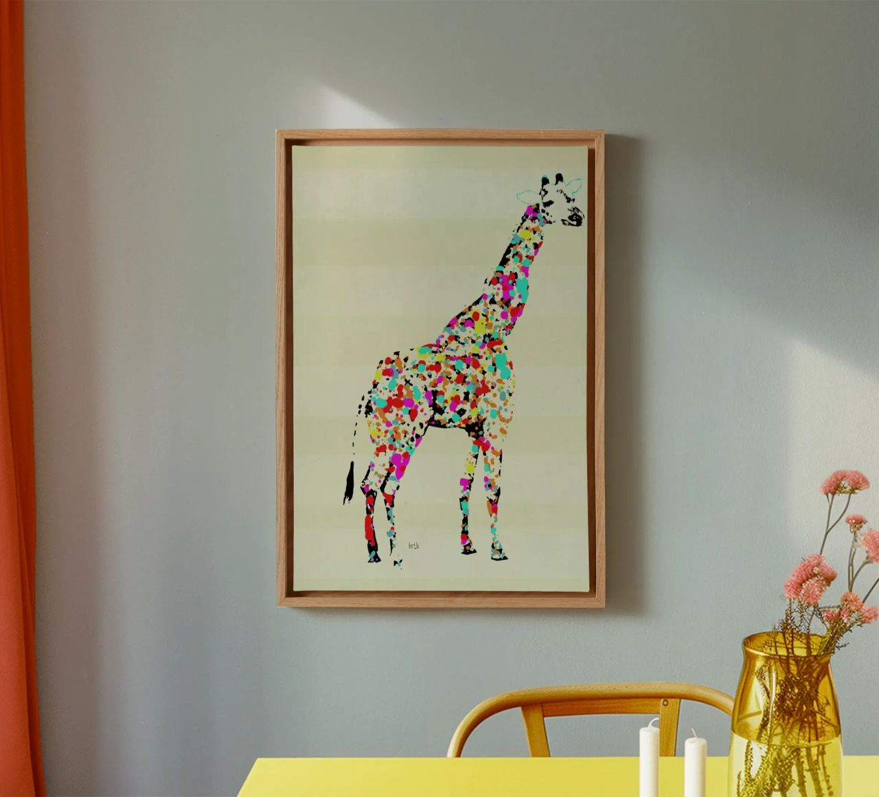 the art giraffe Leinwand von Brian Buckley