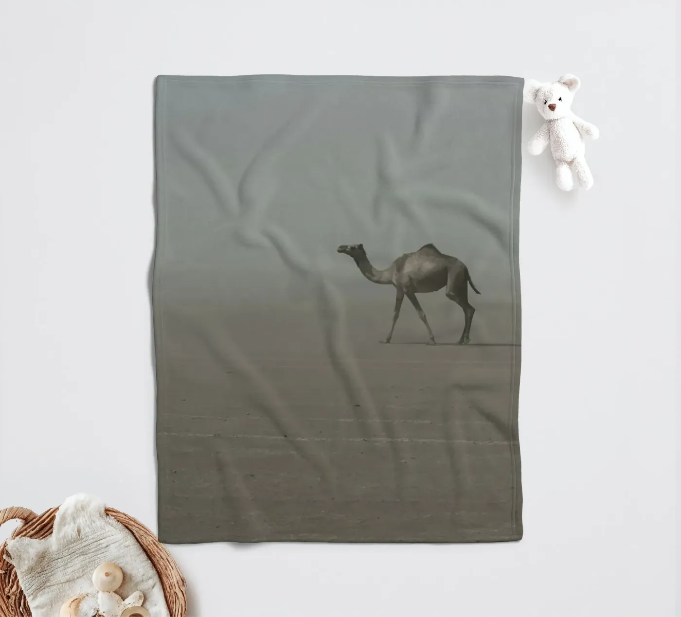 Camel plaid polaire de photolovers