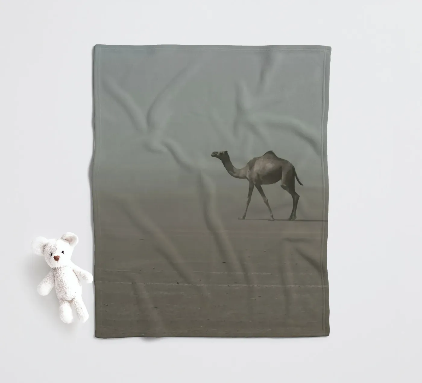 Camel plaid polaire de photolovers