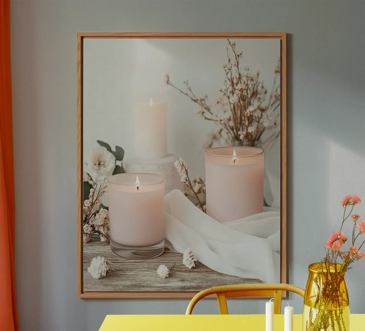 Blush Serenity alluminio dibond da PhotoVibe Decor