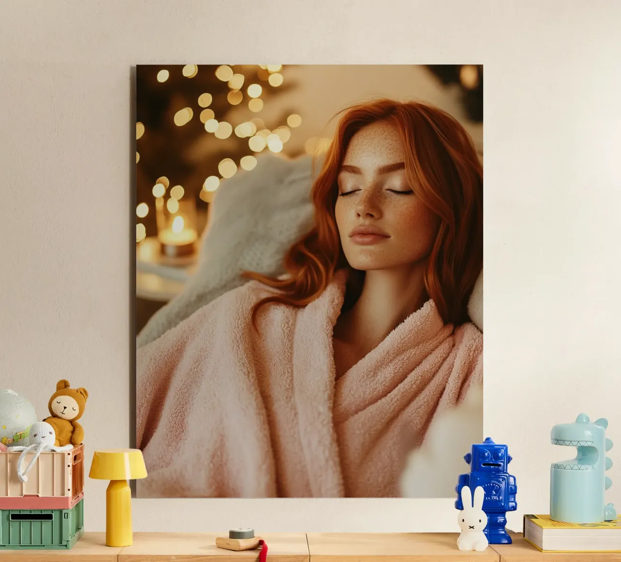 Blush Serenity alluminio dibond da PhotoVibe Decor