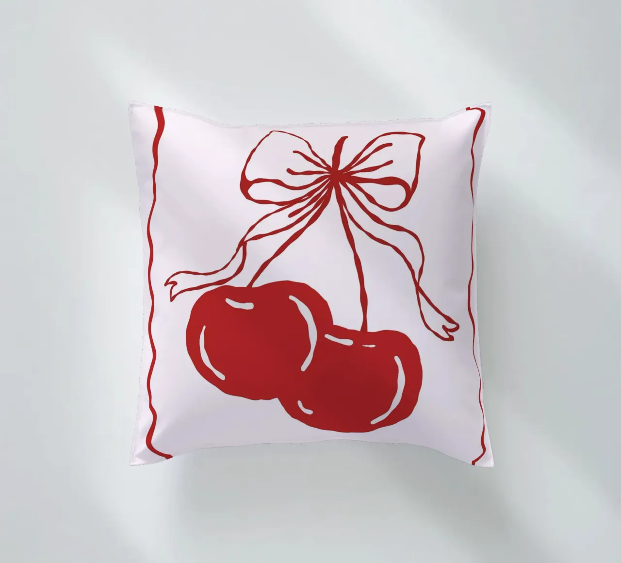 Coquette Cherry cuscino da IamHomeStudio