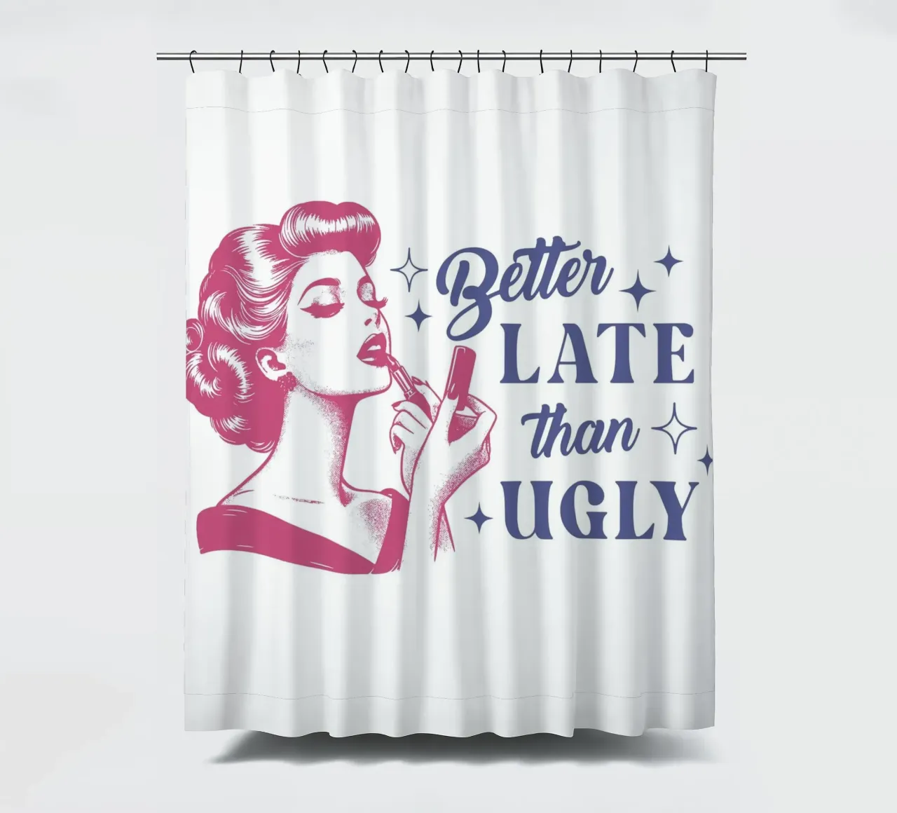 Better Late Than Ugly tenda da doccia da Olga Wildrose