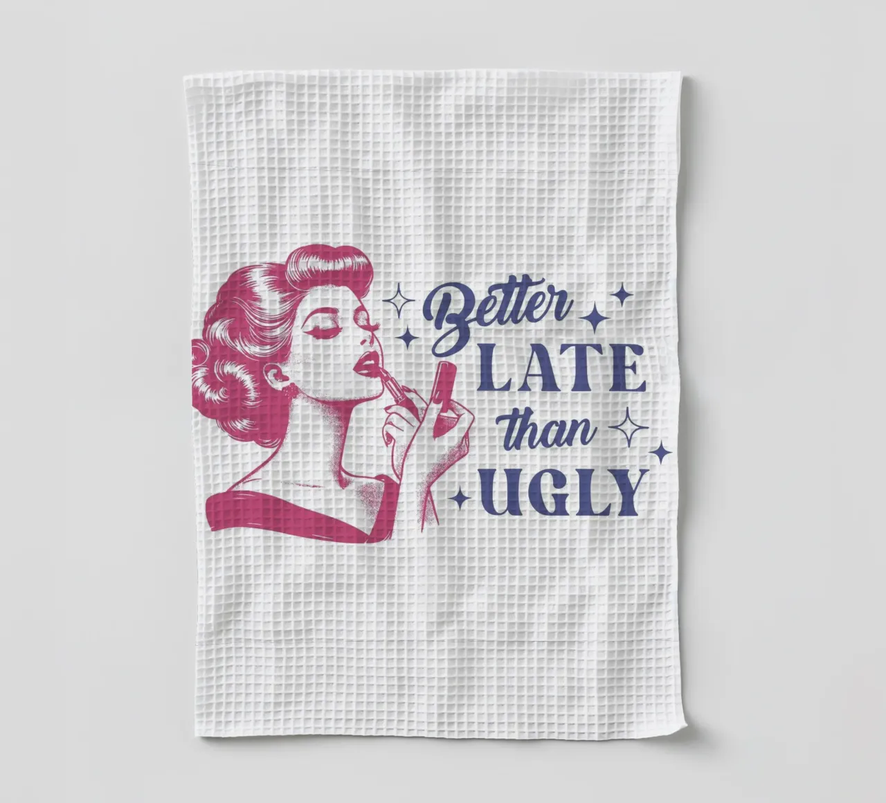 Better Late Than Ugly canovaccio da cucina da Olga Wildrose