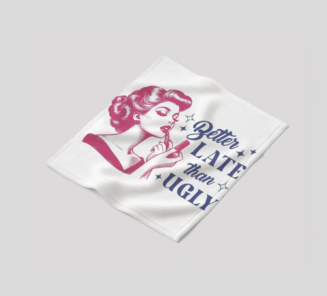 Better Late Than Ugly coperta in pile da Olga Wildrose