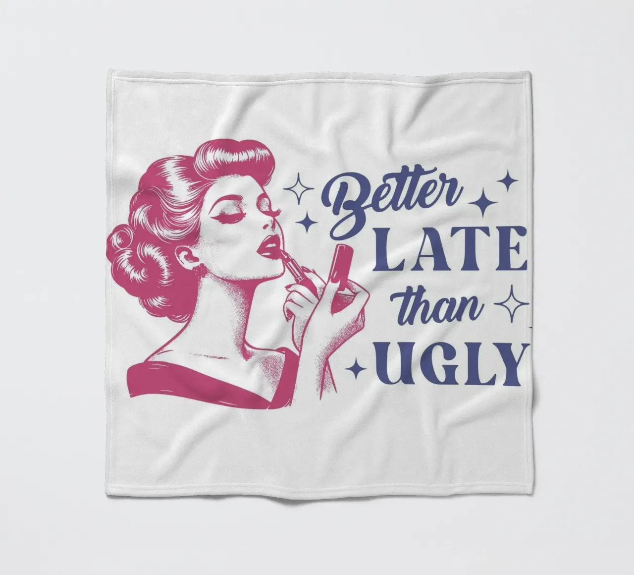 Better Late Than Ugly coperta in pile da Olga Wildrose