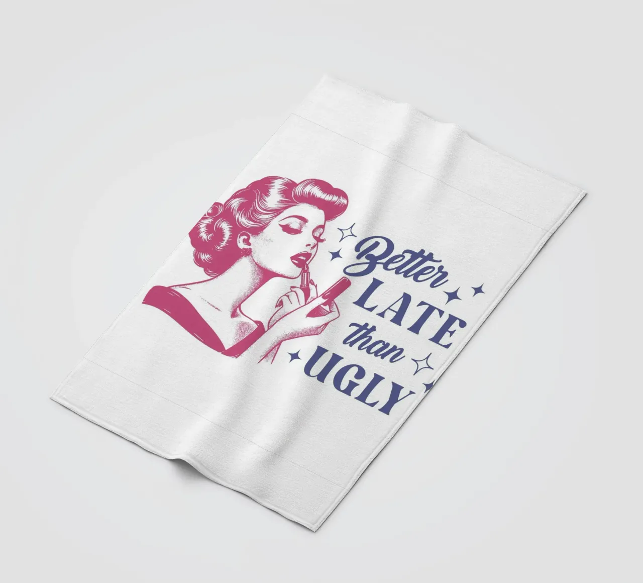 Better Late Than Ugly coperta in pile da Olga Wildrose