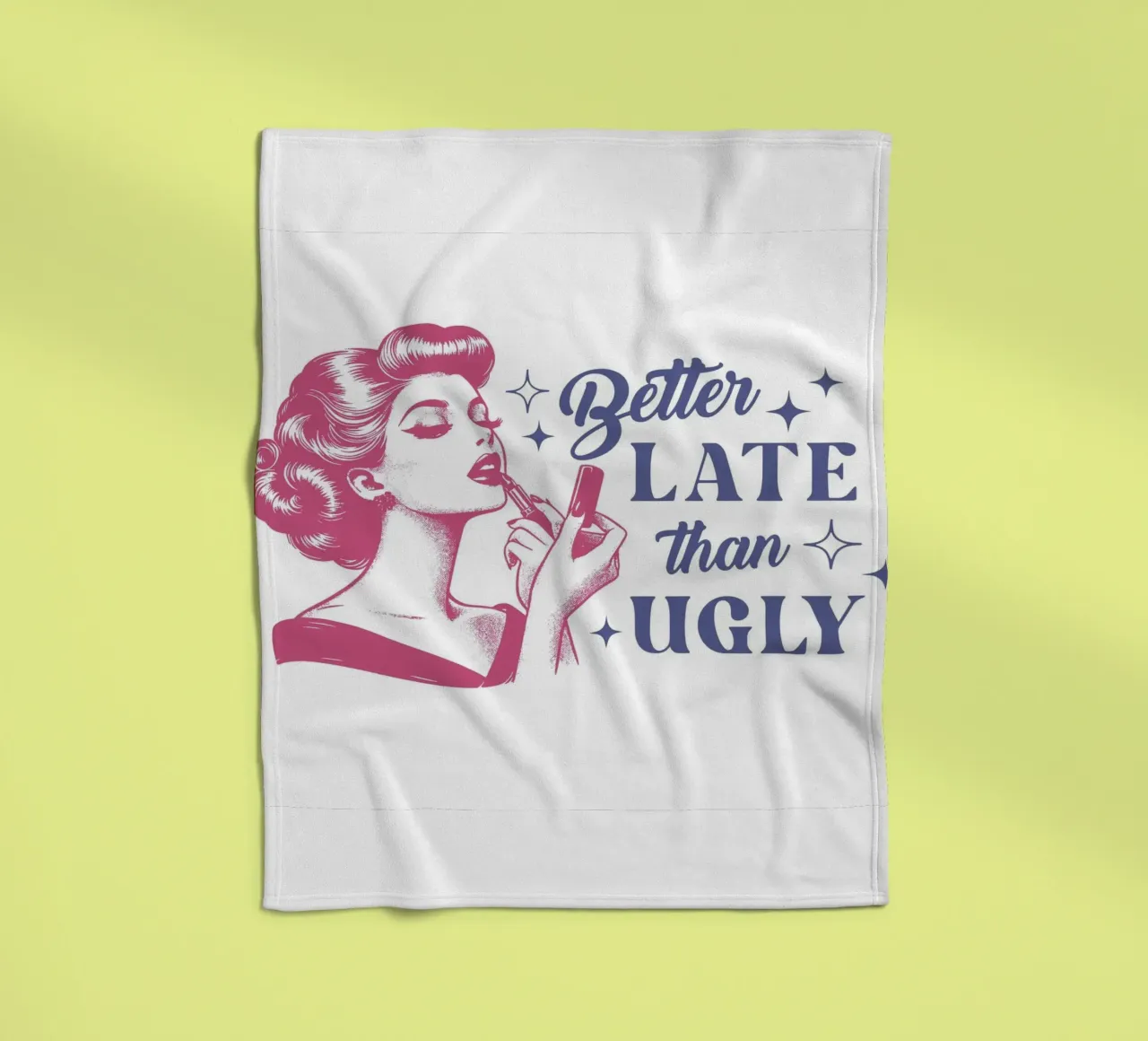 Better Late Than Ugly coperta in pile da Olga Wildrose