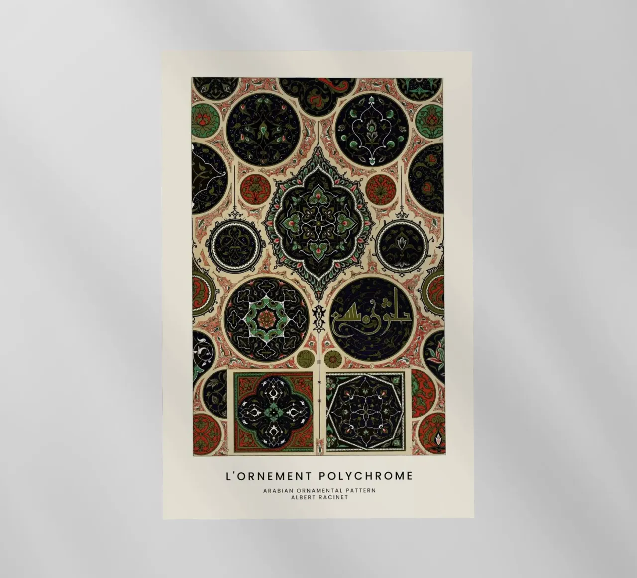 Racinet -  Arabian Ornamental Pattern pellicola backlit da Vintage by JUNIQE