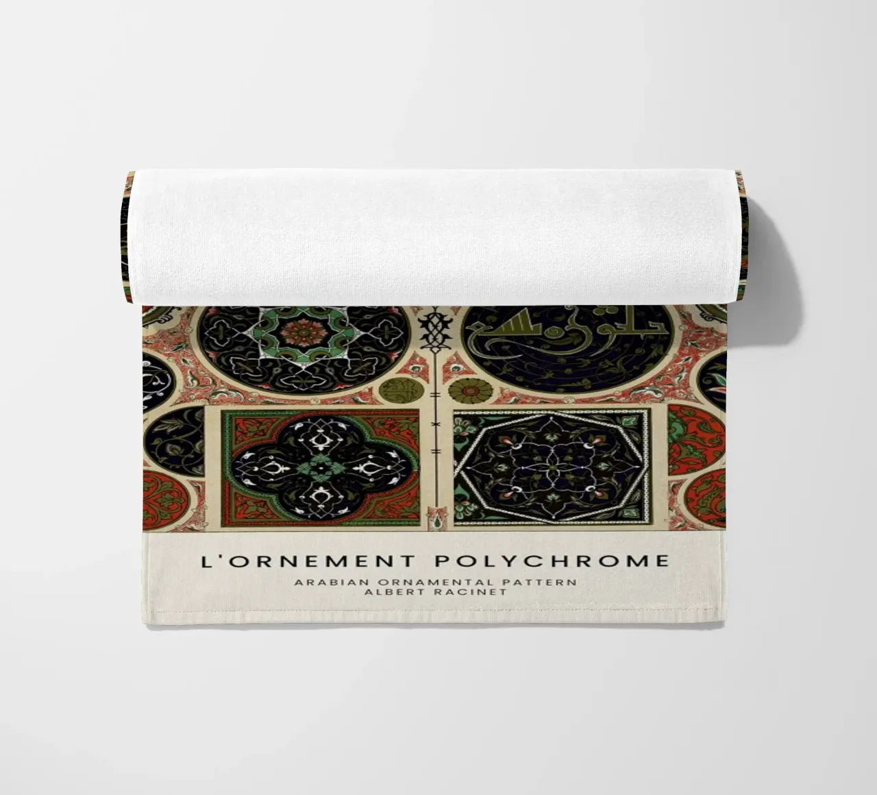Racinet -  Arabian Ornamental Pattern telo mare da Vintage by JUNIQE