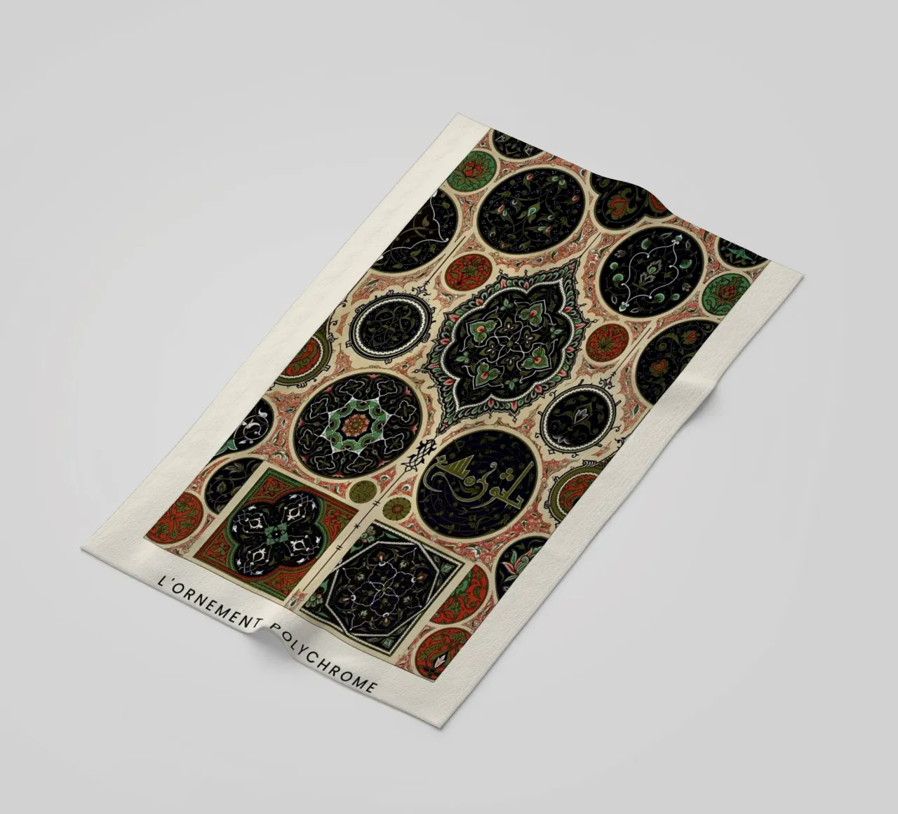 Racinet -  Arabian Ornamental Pattern telo mare da Vintage by JUNIQE