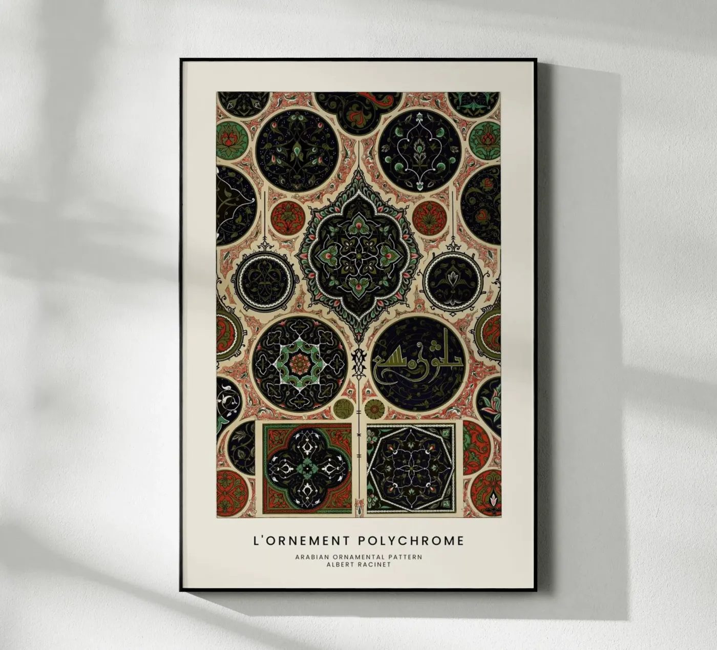 Racinet -  Arabian Ornamental Pattern plexiglass da Vintage by JUNIQE