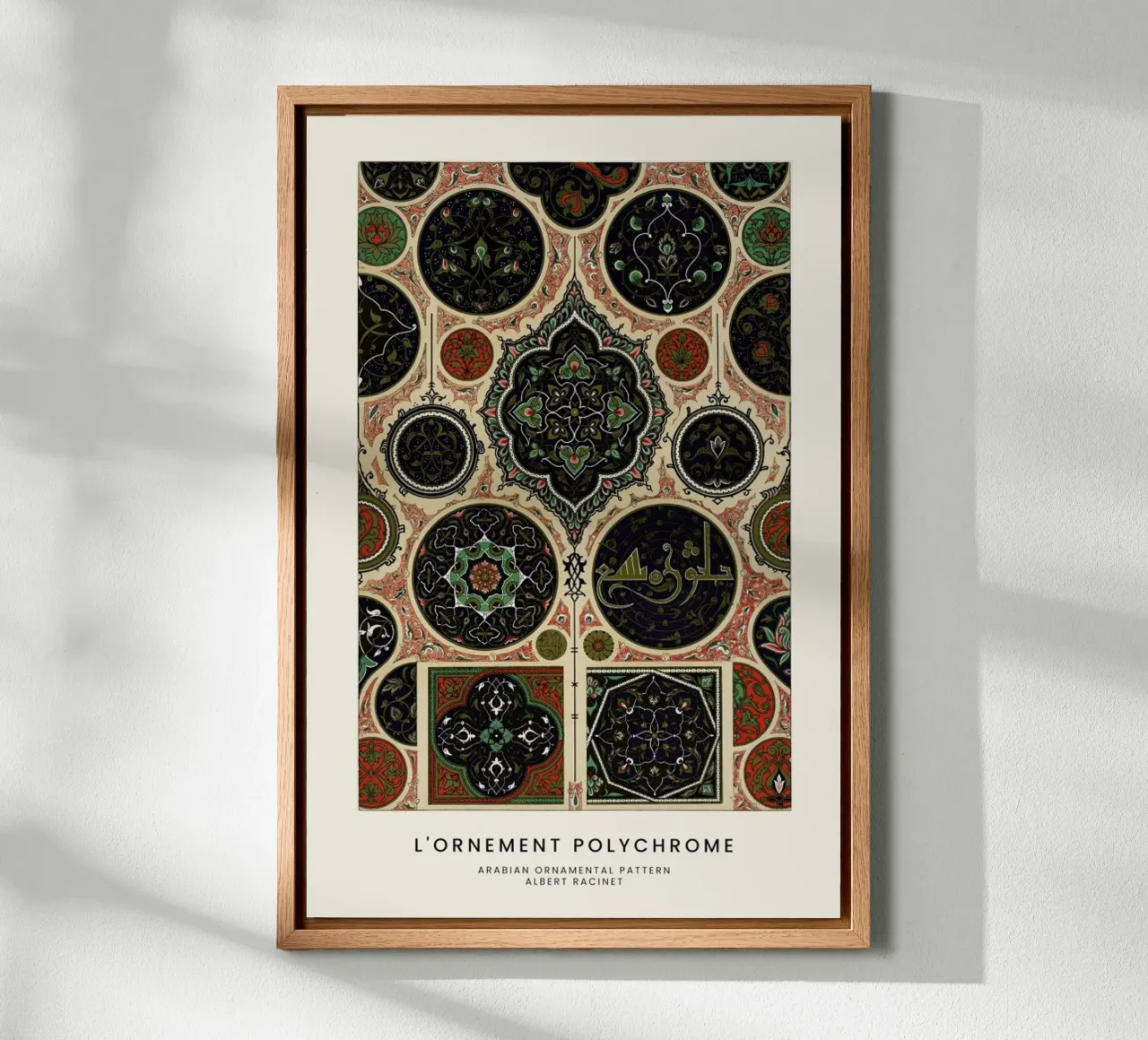 Racinet -  Arabian Ornamental Pattern canvas by Vintage by JUNIQE