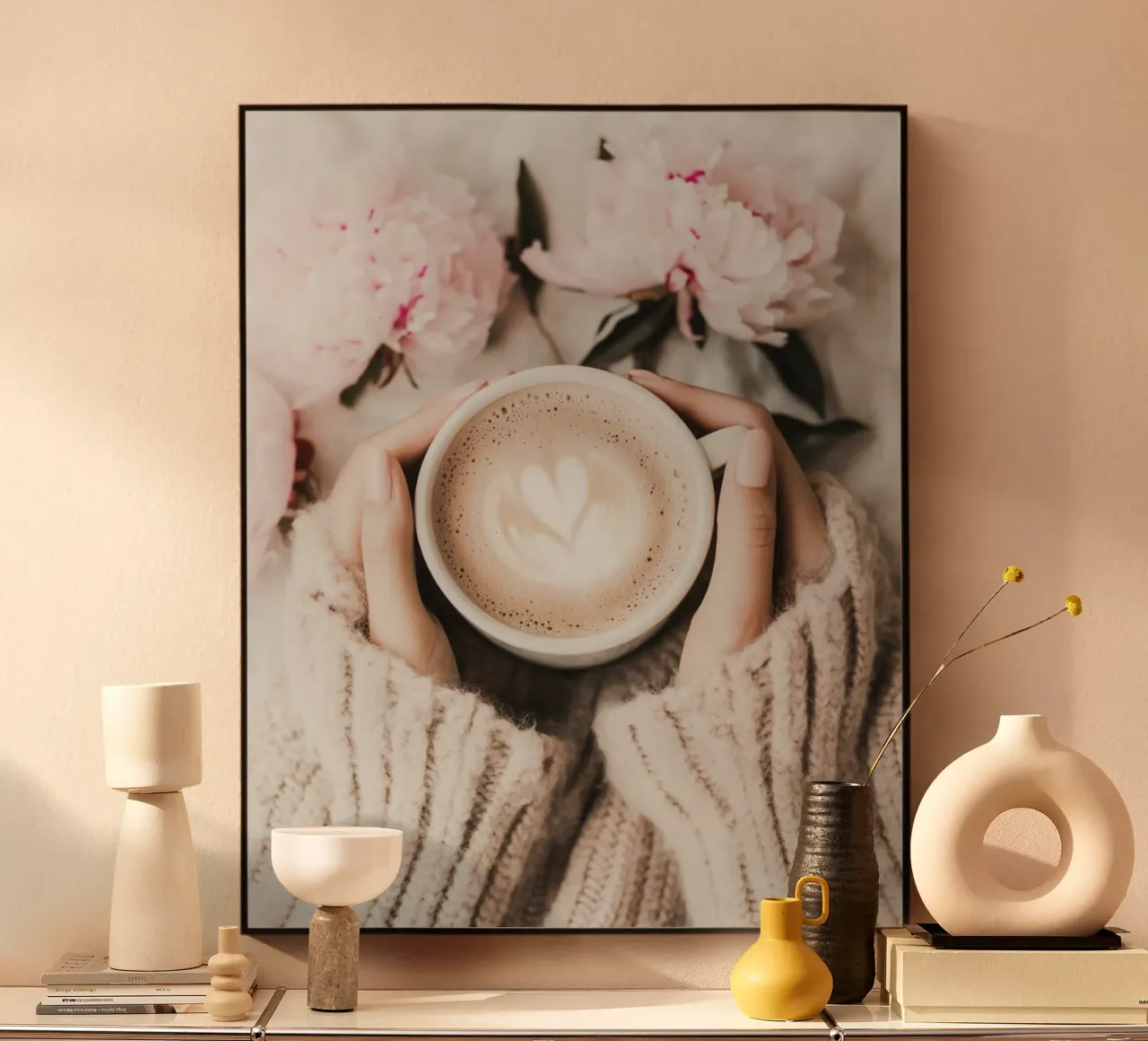 Blush Serenity alluminio dibond da PhotoVibe Decor