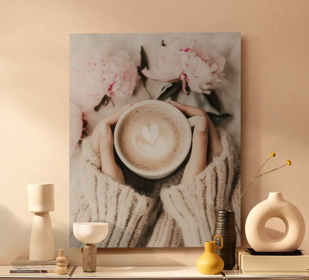 Blush Serenity alluminio dibond da PhotoVibe Decor