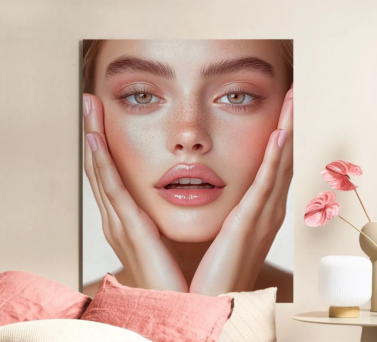 Blush Serenity alluminio dibond da PhotoVibe Decor