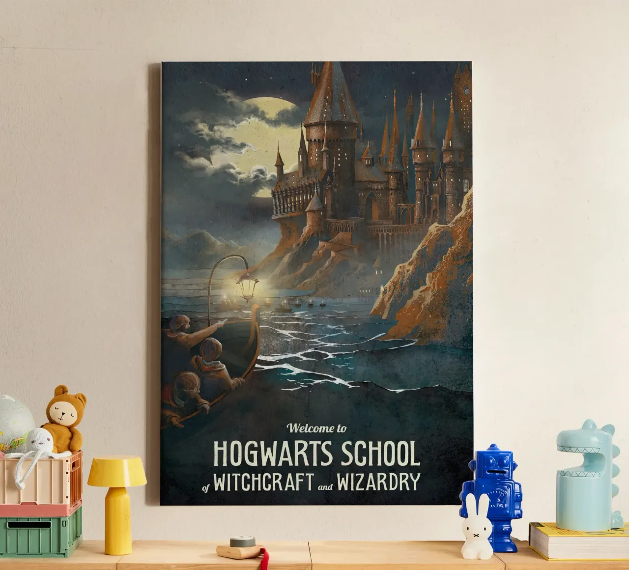 Hogwarts School canvas by Alice Slatera