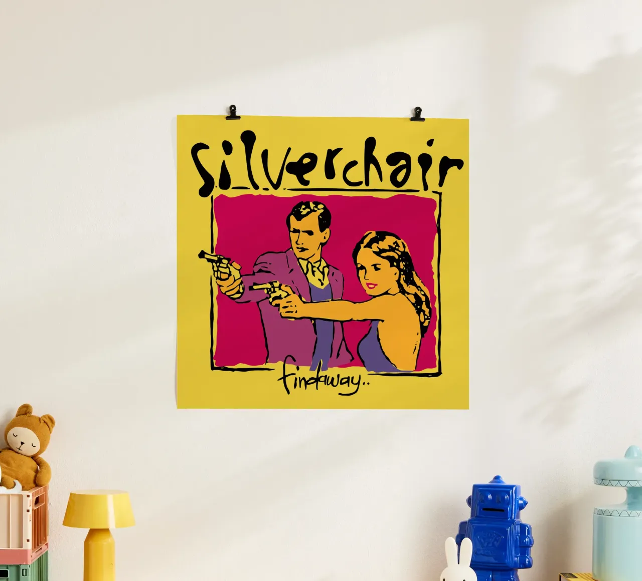 Silverchair - Findaway poster con telaio in legno da aylaholic